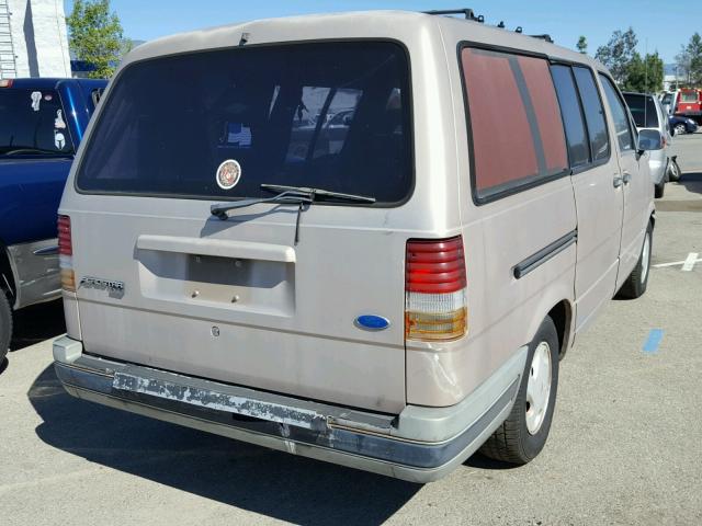 1FMDA31U6NZA46626 - 1992 FORD AEROSTAR BROWN photo 4