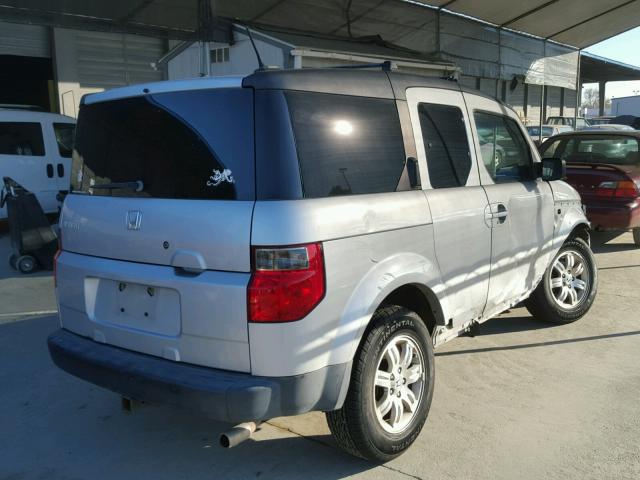 5J6YH27766L020992 - 2006 HONDA ELEMENT EX GRAY photo 4