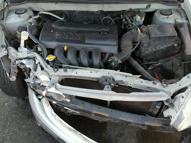 1NXBR32E64Z289713 - 2004 TOYOTA COROLLA CE SILVER photo 7