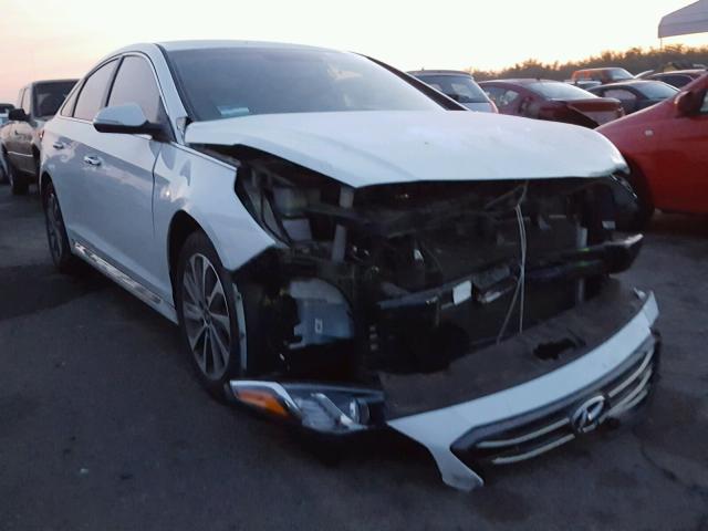 5NPE34AFXGH286816 - 2016 HYUNDAI SONATA SPO WHITE photo 1