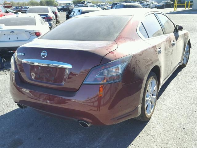 1N4AA5AP4DC848239 - 2013 NISSAN MAXIMA S Marron photo 4