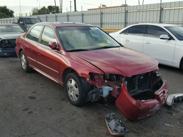 1HGCG165X1A029164 - 2001 HONDA ACCORD EX RED photo 1