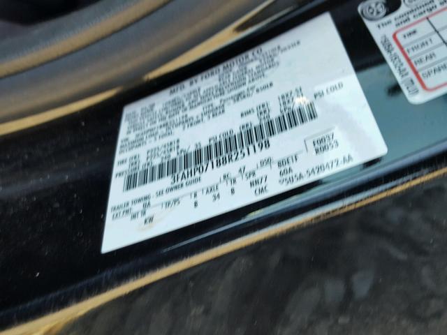 3FAHP07188R251198 - 2008 FORD FUSION SE BLACK photo 10