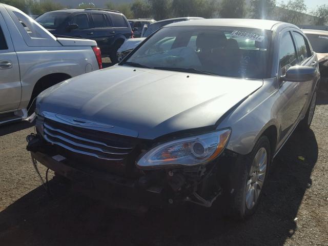 1C3CCBABXEN122945 - 2014 CHRYSLER 200 LX SILVER photo 2