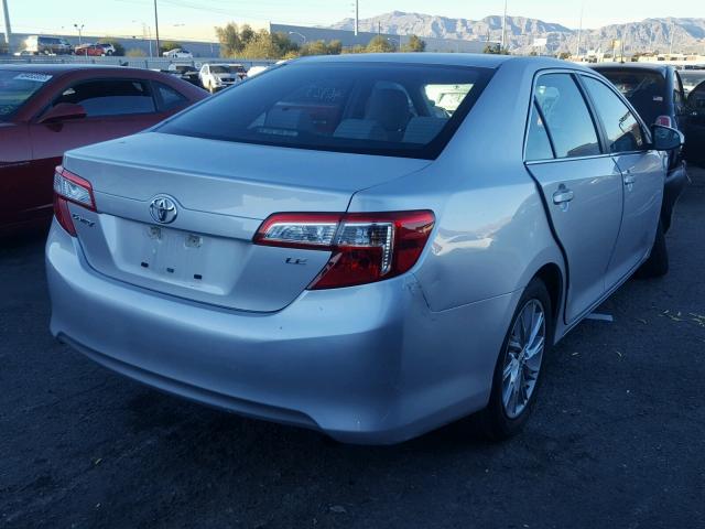 4T4BF1FK0ER349473 - 2014 TOYOTA CAMRY L SILVER photo 4