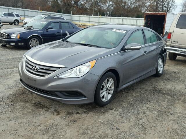 5NPEB4AC9EH935270 - 2014 HYUNDAI SONATA GLS GRAY photo 2