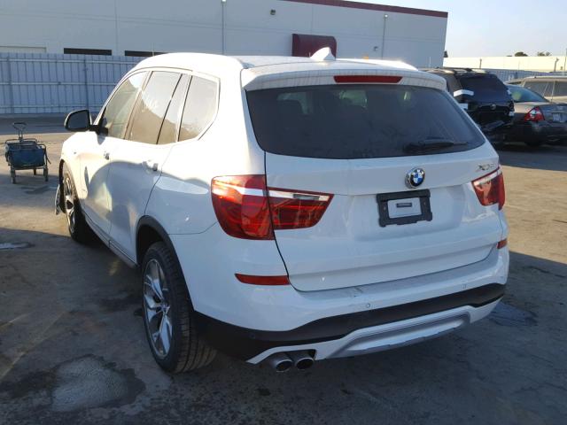5UXWZ7C5XG0R32442 - 2016 BMW X3 SDRIVE2 Ақ фото 3
