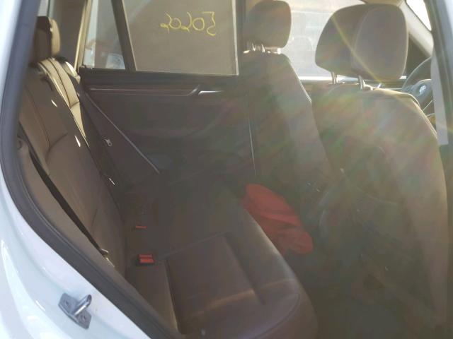 5UXWZ7C5XG0R32442 - 2016 BMW X3 SDRIVE2 Ақ фото 6