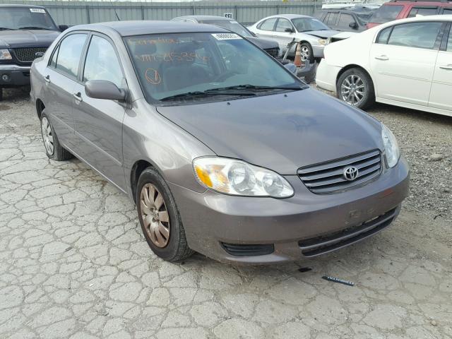 1NXBR32E24Z215396 - 2004 TOYOTA COROLLA CE GRAY photo 1