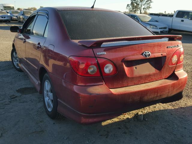 1NXBR32EX6Z732304 - 2006 TOYOTA COROLLA CE RED photo 3