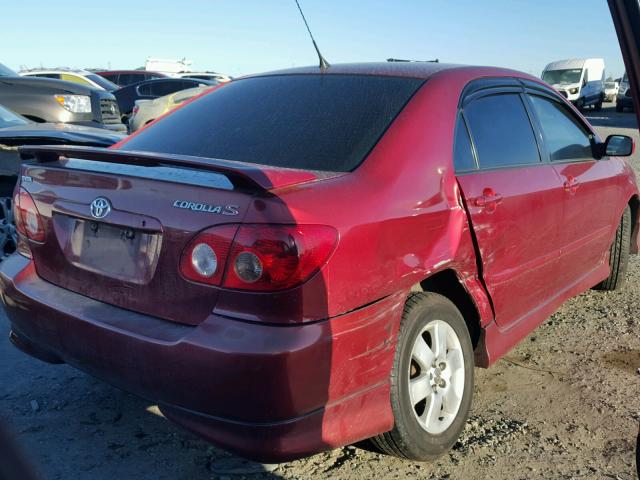 1NXBR32EX6Z732304 - 2006 TOYOTA COROLLA CE RED photo 4