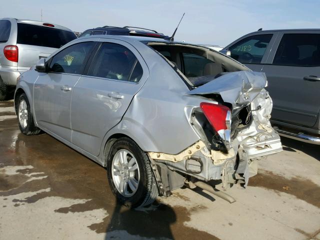 1G1JC5SH2D4180682 - 2013 CHEVROLET SONIC LT SILVER photo 3