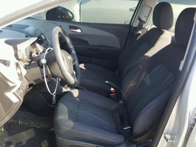 1G1JC5SH2D4180682 - 2013 CHEVROLET SONIC LT Gümüş foto 5