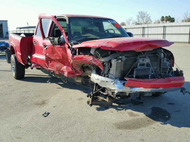 1GCHK23205F953091 - 2005 CHEVROLET SILVERADO RED photo 1