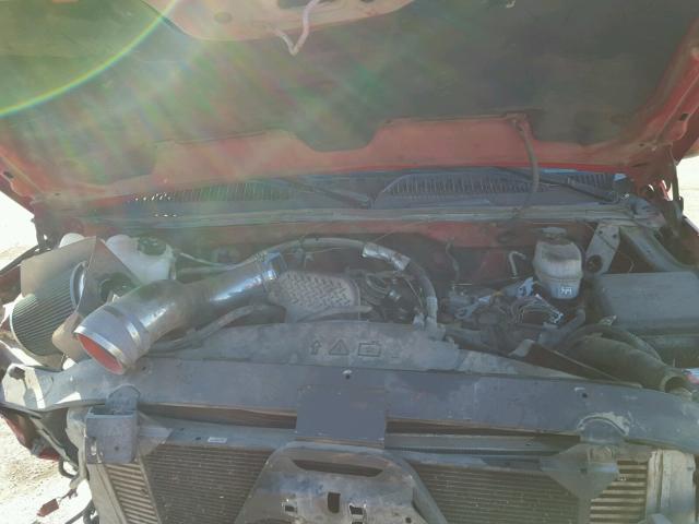 1GCHK23205F953091 - 2005 CHEVROLET SILVERADO RED photo 7