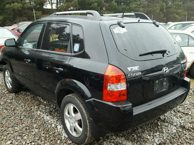 KM8JM12BX8U859822 - 2008 HYUNDAI TUCSON GLS BLACK photo 3