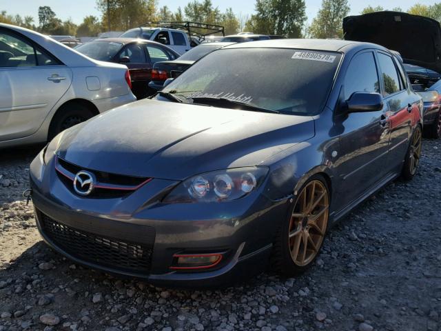 JM1BK34L181169393 - 2008 MAZDA SPEED 3 GRAY photo 2