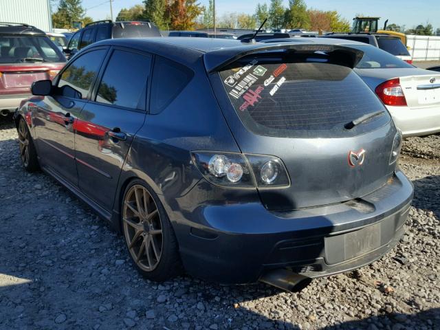 JM1BK34L181169393 - 2008 MAZDA SPEED 3 GRAY photo 3