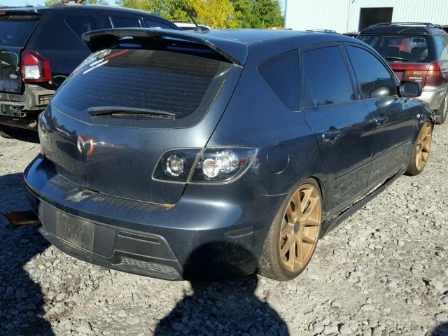 JM1BK34L181169393 - 2008 MAZDA SPEED 3 GRAY photo 4