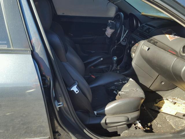 JM1BK34L181169393 - 2008 MAZDA SPEED 3 GRAY photo 5