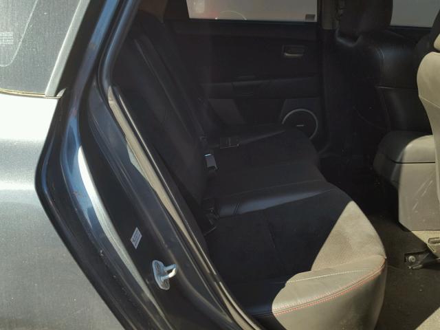 JM1BK34L181169393 - 2008 MAZDA SPEED 3 GRAY photo 6