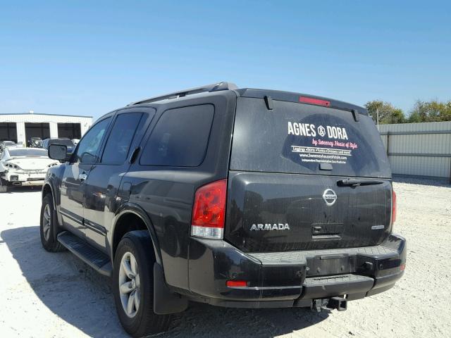 5N1BA0ND3FN604098 - 2015 NISSAN ARMADA SV BLACK photo 3