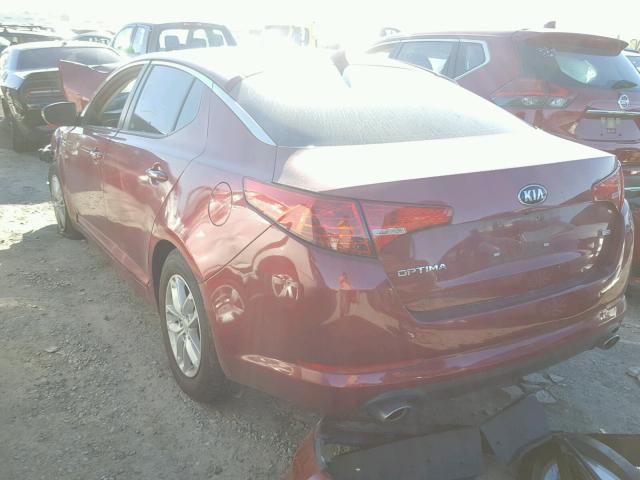 5XXGM4A73DG177829 - 2013 KIA OPTIMA LX MAROON photo 3