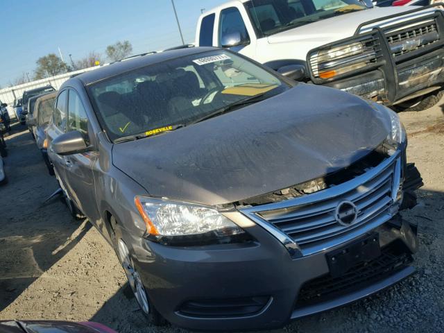 3N1AB7AP4FY237983 - 2015 NISSAN SENTRA S GRAY photo 1