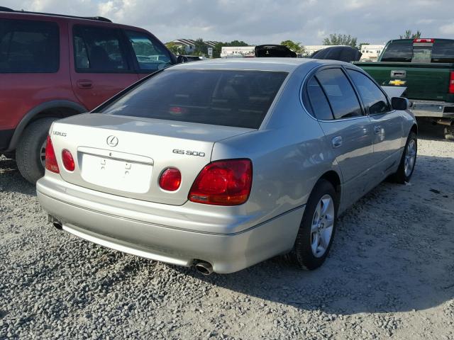 JT8BD69S430189551 - 2003 LEXUS GS 300 SILVER photo 4