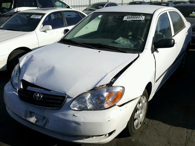 1NXBR32E25Z423036 - 2005 TOYOTA COROLLA WHITE photo 2