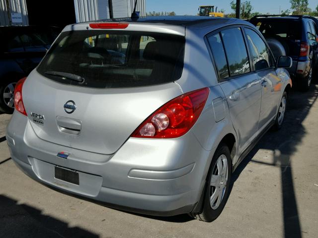 3N1BC1CPXAL372497 - 2010 NISSAN VERSA S SILVER photo 4