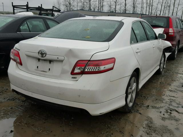 4T1BF3EK6AU513102 - 2010 TOYOTA CAMRY BASE WHITE photo 4