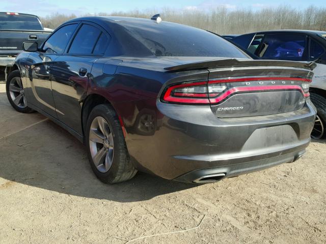 2C3CDXHG3GH215345 - 2016 DODGE CHARGER SX GRAY photo 3