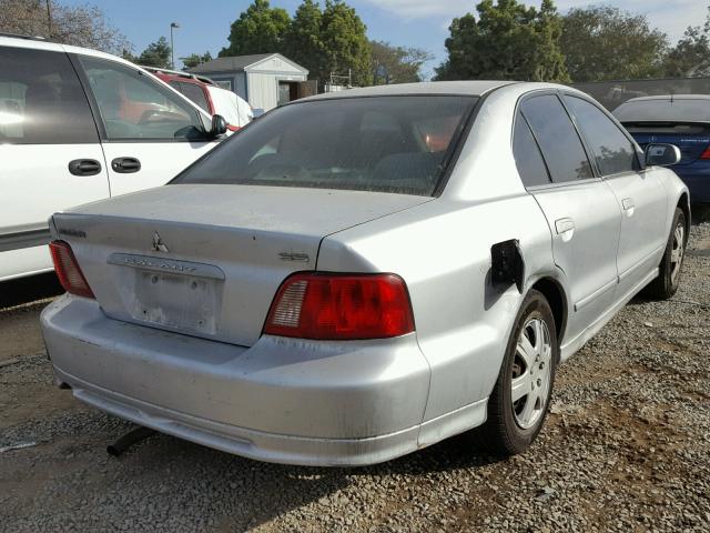 4A3AA46G02E043236 - 2002 MITSUBISHI GALANT ES SILVER photo 4