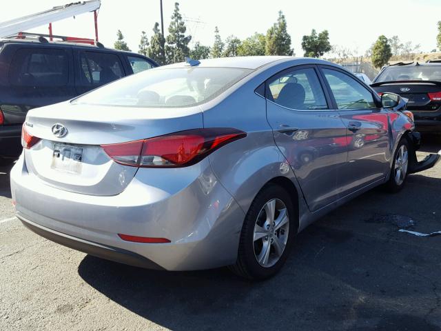 5NPDH4AE7GH739729 - 2016 HYUNDAI ELANTRA SE GRAY photo 4