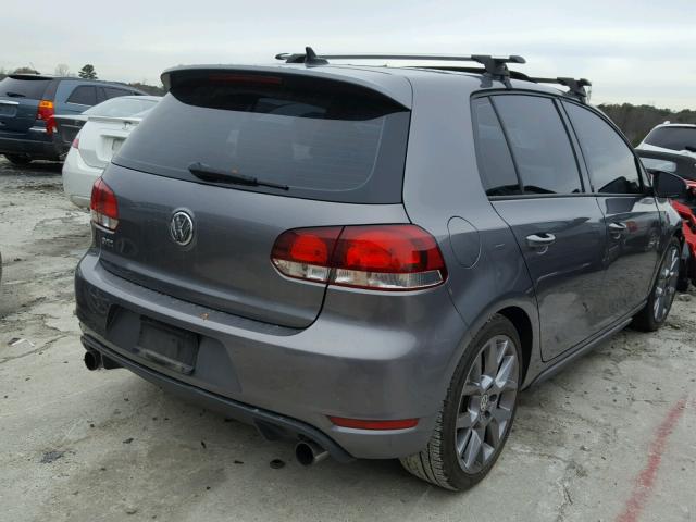 WVWHV9AJ0AW247873 - 2010 VOLKSWAGEN GTI GRAY photo 4