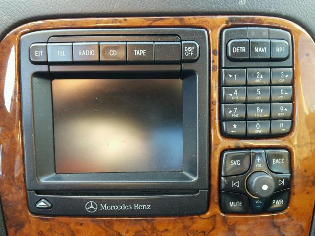 WDBNG75J82A241540 - 2002 MERCEDES-BENZ S 500 BLACK photo 9