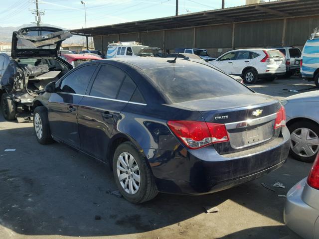 1G1PC5SH1B7244085 - 2011 CHEVROLET CRUZE LS BLUE photo 3