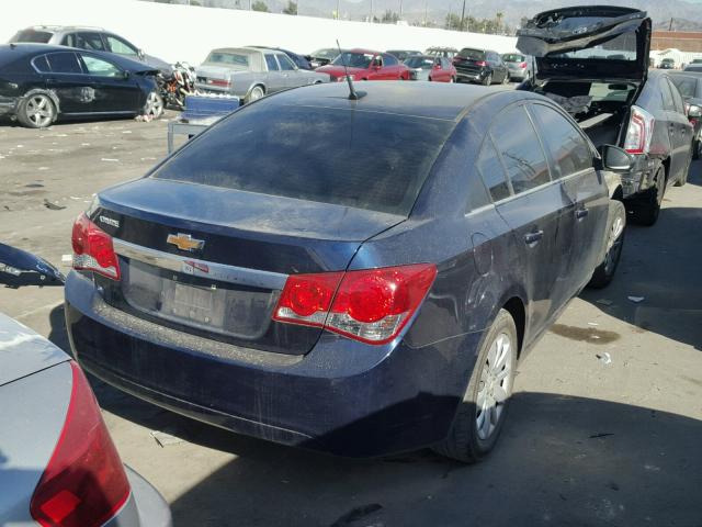 1G1PC5SH1B7244085 - 2011 CHEVROLET CRUZE LS BLUE photo 4