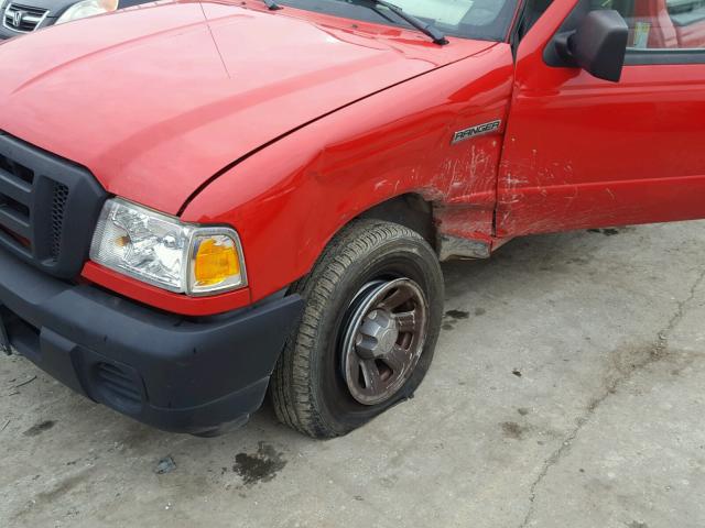 1FTKR1AD9BPB02445 - 2011 FORD RANGER RED photo 9