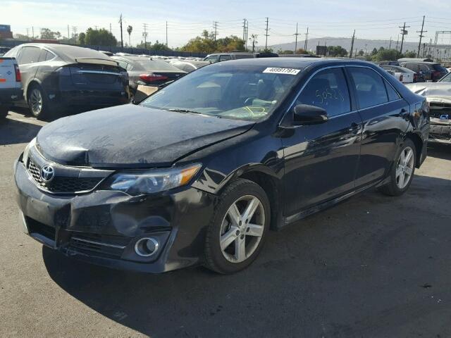 4T1BF1FK3CU569861 - 2012 TOYOTA CAMRY BASE BLACK photo 2