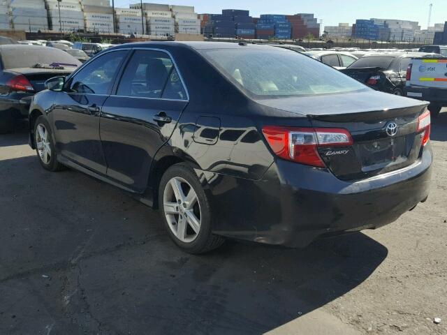 4T1BF1FK3CU569861 - 2012 TOYOTA CAMRY BASE BLACK photo 3