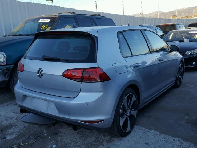 3VW4T7AU7GM005591 - 2016 VOLKSWAGEN GTI S/SE SILVER photo 4