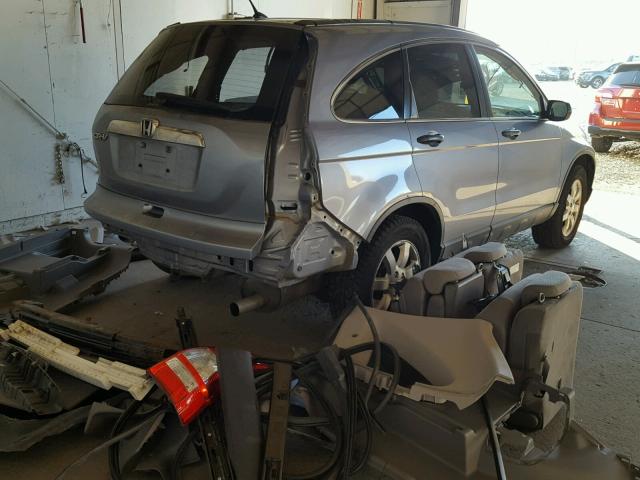 JHLRE48587C043352 - 2007 HONDA CR-V EX BLUE photo 4