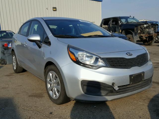 KNADM4A33D6219475 - 2013 KIA RIO LX SILVER photo 1