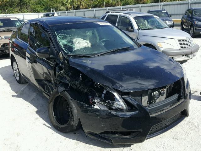 3N1AB7AP5EY312141 - 2014 NISSAN SENTRA S BLACK photo 1