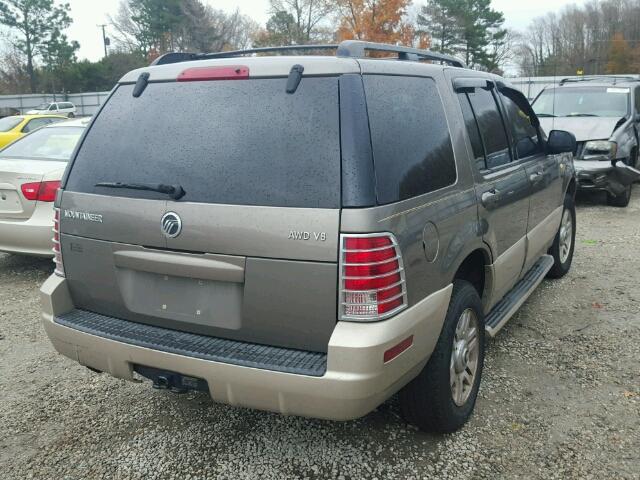 4M2ZU86W54ZJ46704 - 2004 MERCURY MOUNTAINEE GRAY photo 4