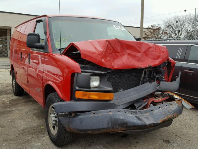 1GCGG25V241202218 - 2004 CHEVROLET EXPRESS G2 RED photo 1