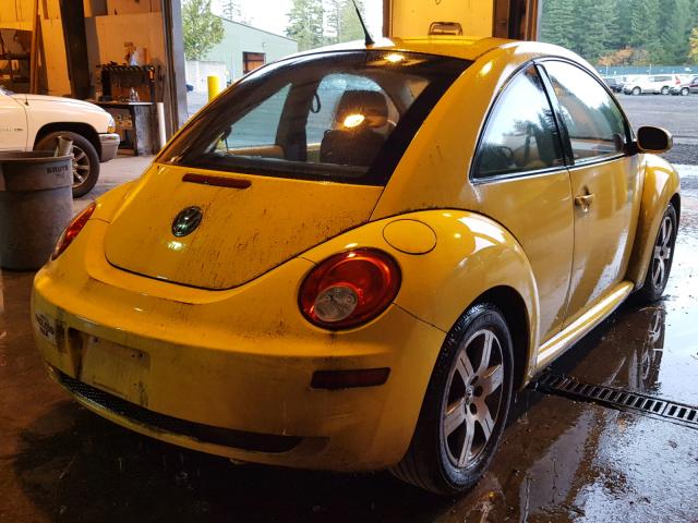 3VWRR31C16M407500 - 2006 VOLKSWAGEN NEW BEETLE 黄色 照片 4