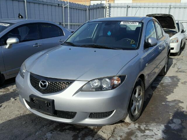 JM1BK12F761546467 - 2006 MAZDA 3 I SILVER photo 2